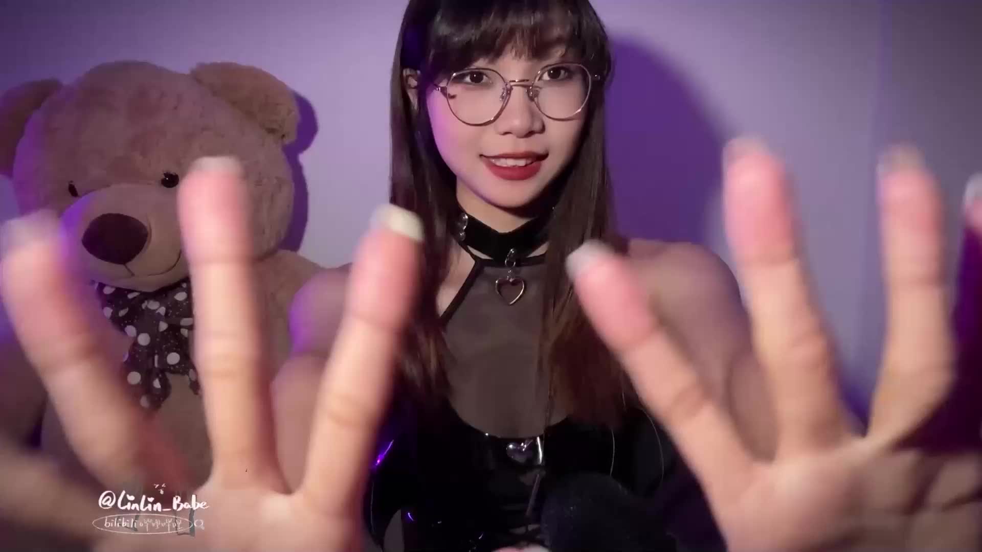 #linlin_babe 黑色长乳胶手套